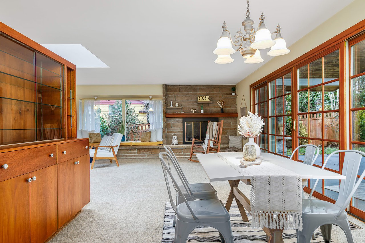 Discover so much character with all the built-in cabinets and shelving, adding both charm and functionality to this uniquely designed space.