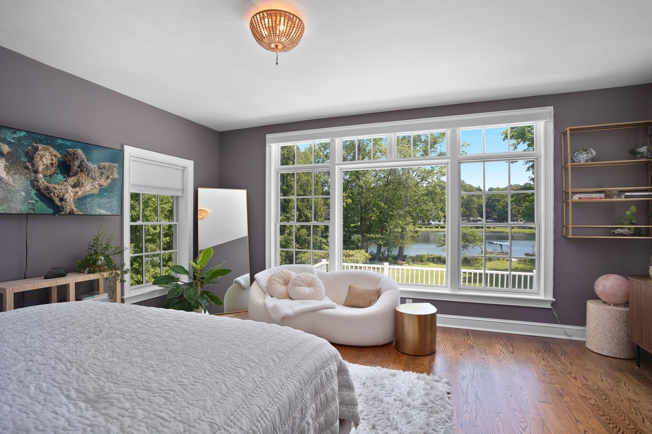 Lakefront waterfront dock swim, Fairfield Lake Hills