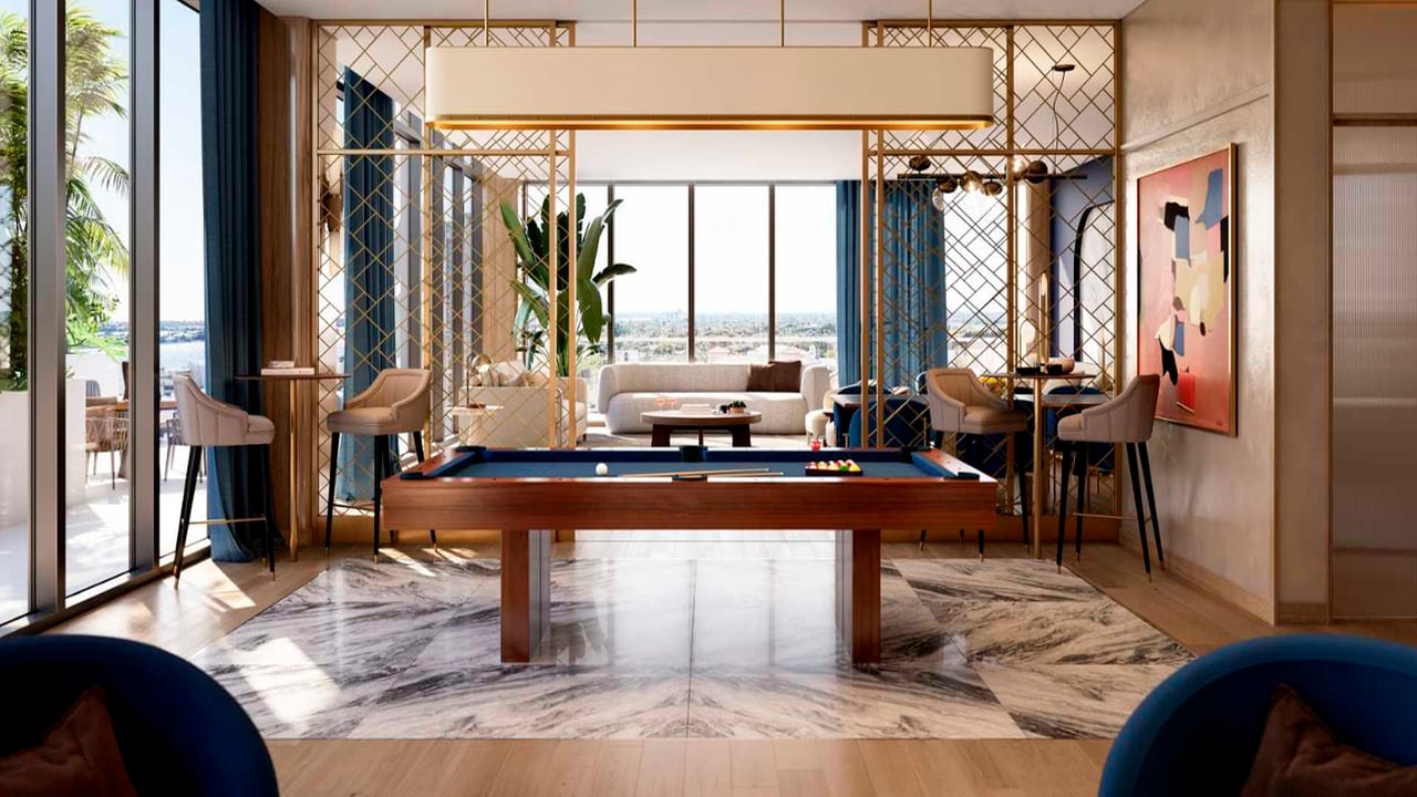 Mr. C Residences billiard game room 