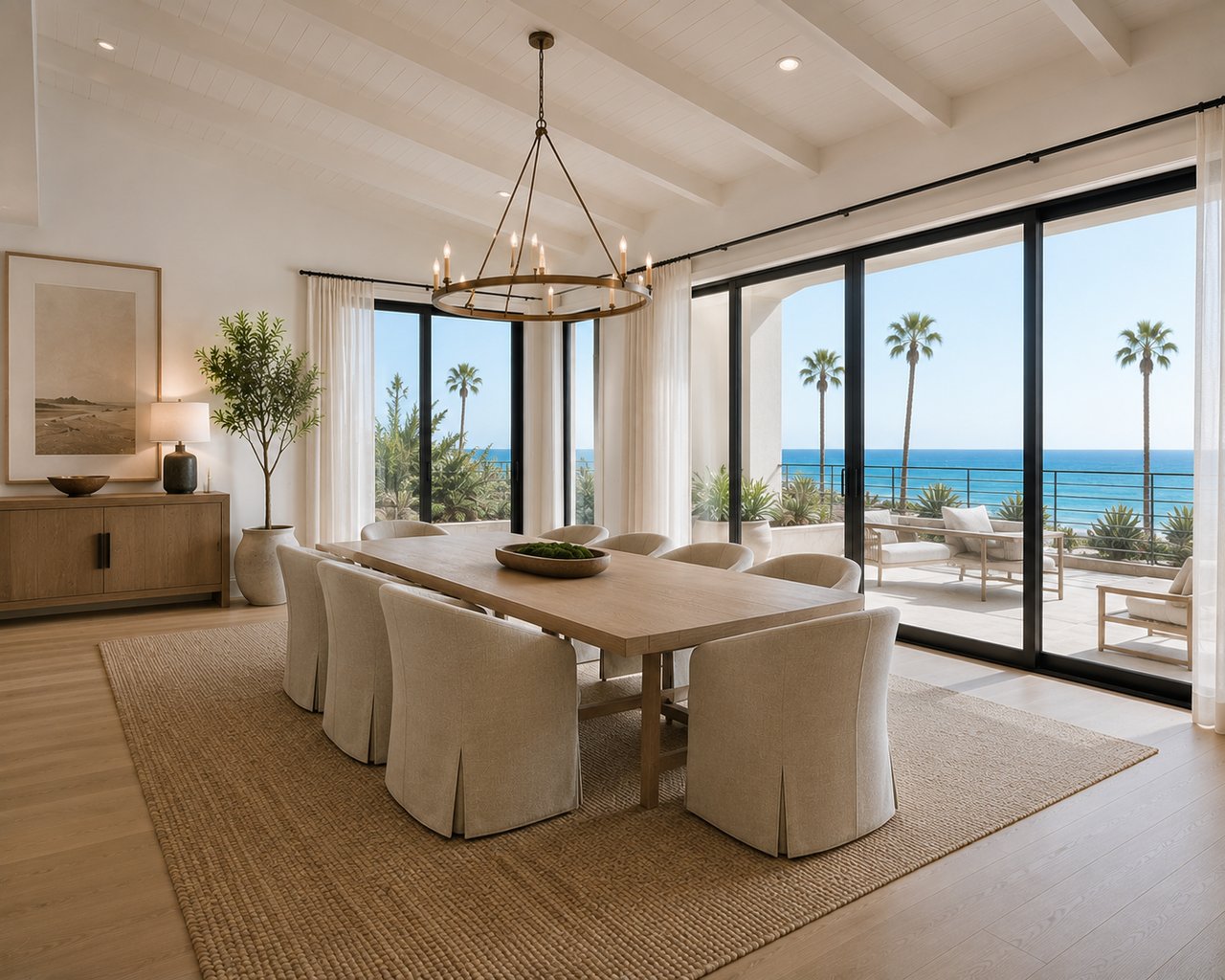 luxury dining area modern dining table & chairs 