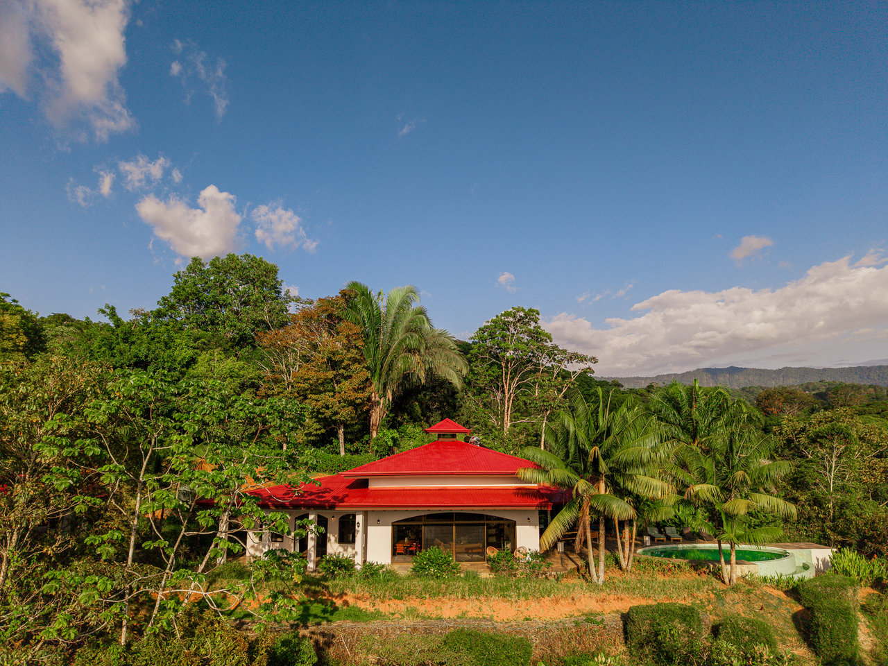 Sunset Ocean View Home on 2.6 Acres Platanillo