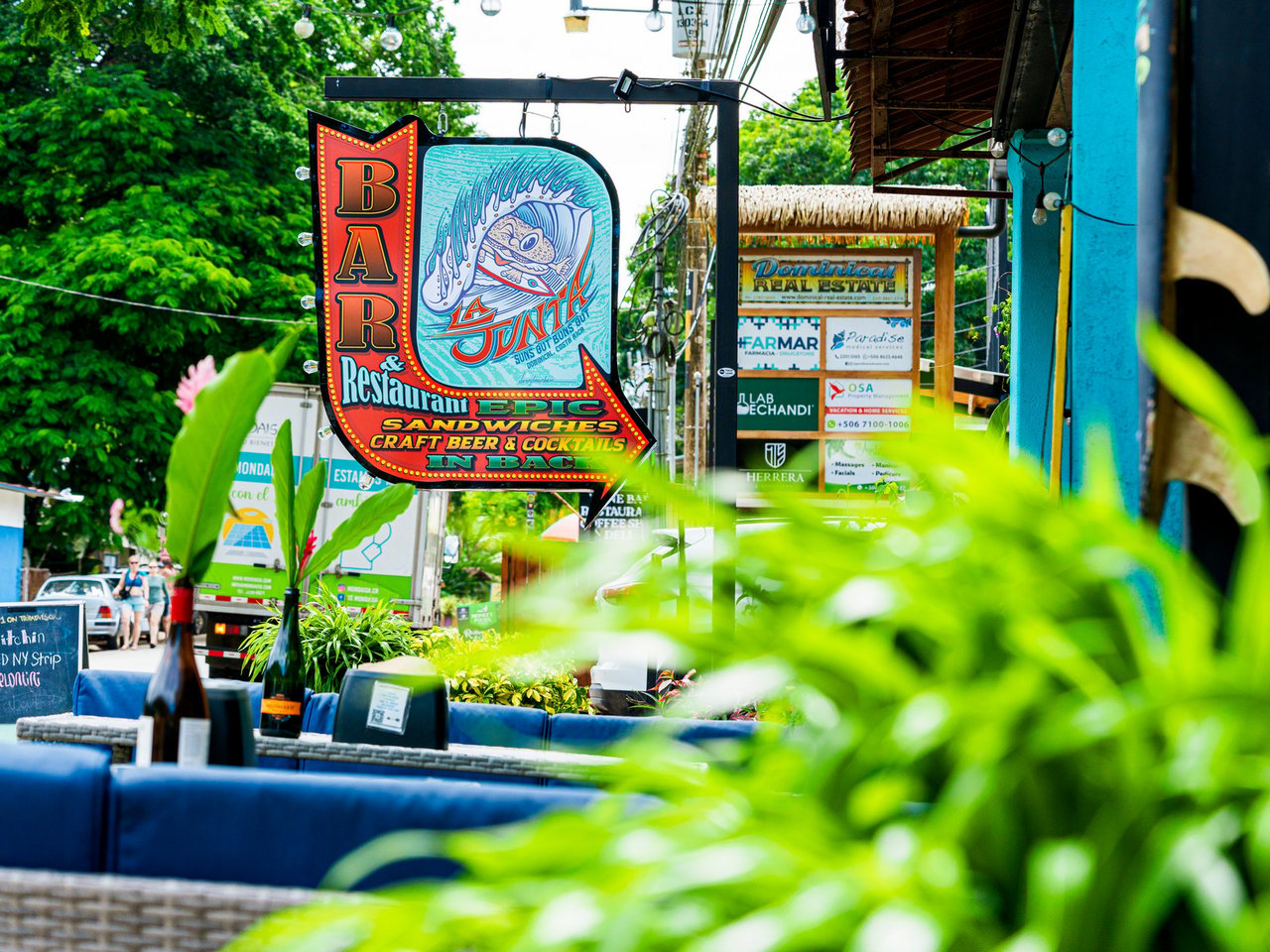 0.23 ACRES – Multi-Business Property In The Heart Of Dominical – Restaurant, 4 Cabins & Commercial Rental!!!!