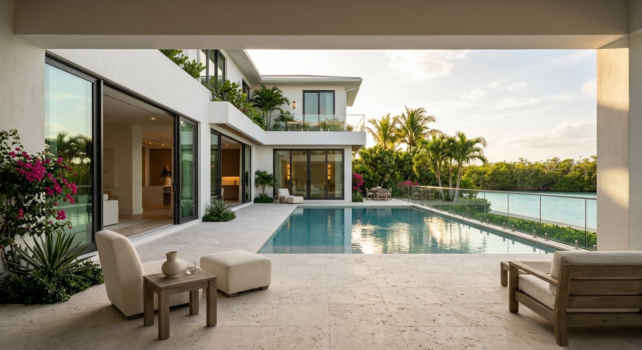 Estate-Style Living And Privacy On Sunset Island Miami Beach