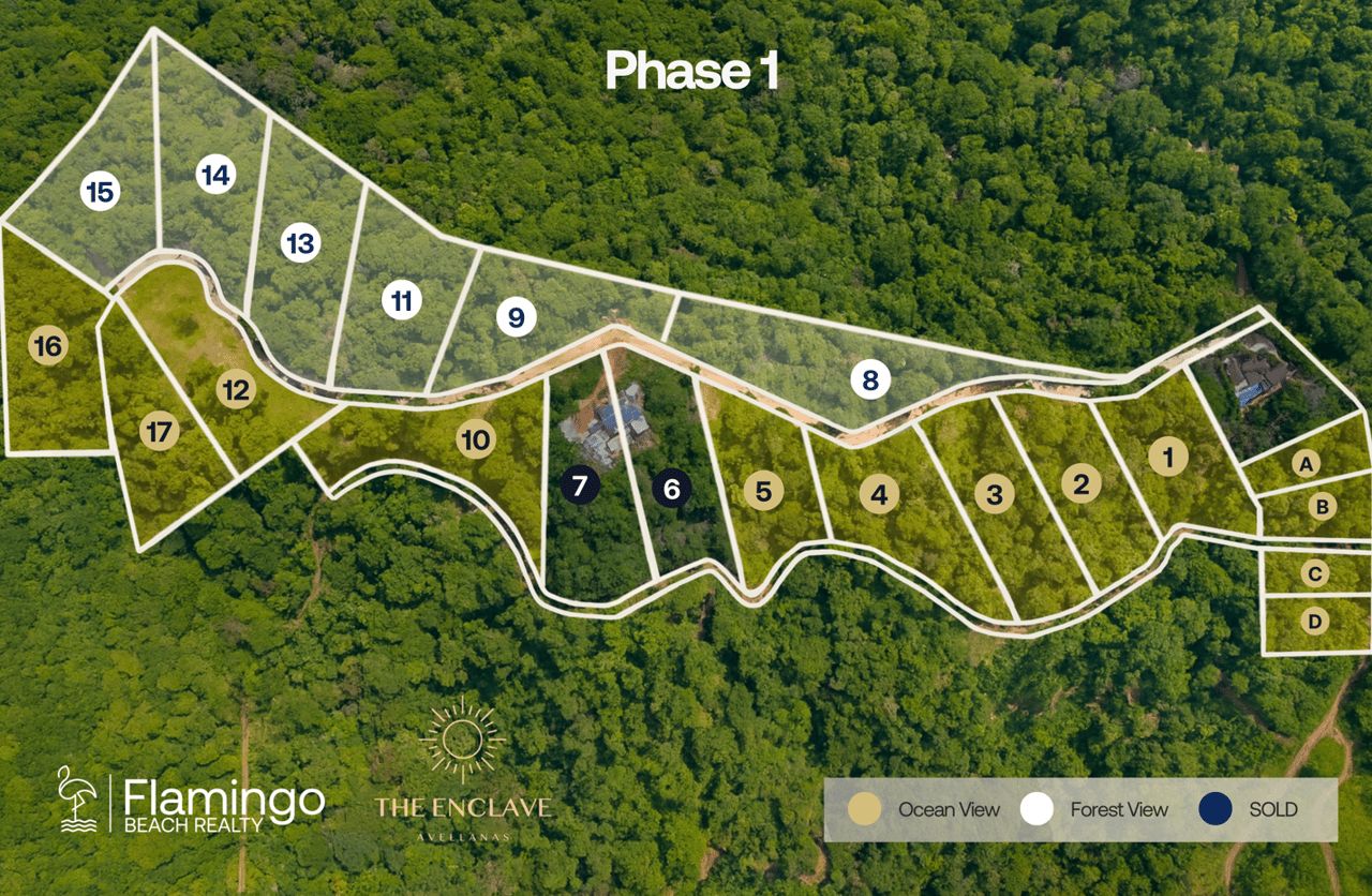 The Enclave At Los Cielos | Ocean & Mountain View Lots Near Playa Avellanas – From $85,000 to $275,000