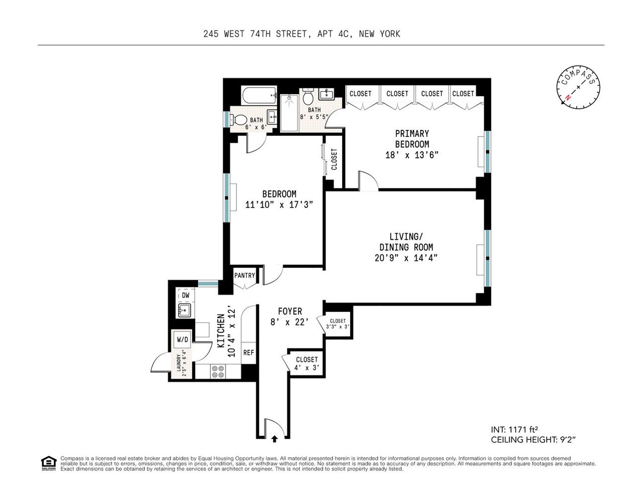 245 West 74th Street Unit: 4C