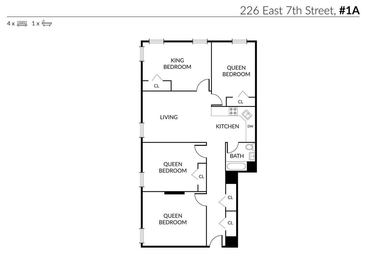 226 East 7th Street, Apt 1-A