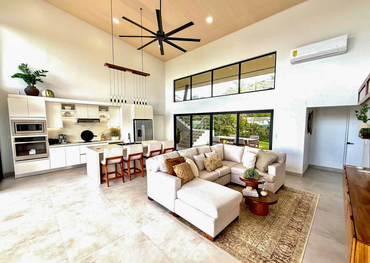 Brand New Modern Luxury 4-Bedroom Home with Pool and Incredible Panoramic Coastal & Ocean Views in Teancum at Tawal near Ojochal Costa Rica