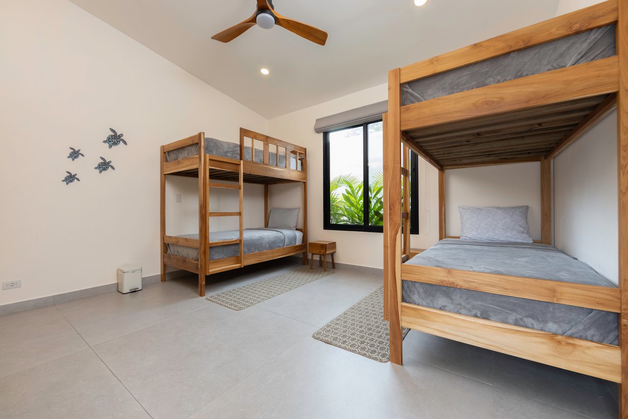 Casa Guacamaya Roja Lot B20 | Elegant 4-Bedroom Home with Pool & Outdoor Kitchen, Steps from Playa Grande Beach, Costa Rica