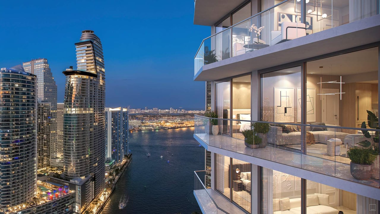 Viceroy Brickell balconies view