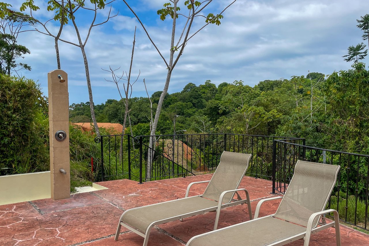 Classic Spanish Colonial Style 3-Bedroom Home Jungle View Home With Solid Construction In A Desirable Gated Community In Ojochal Costa Rica