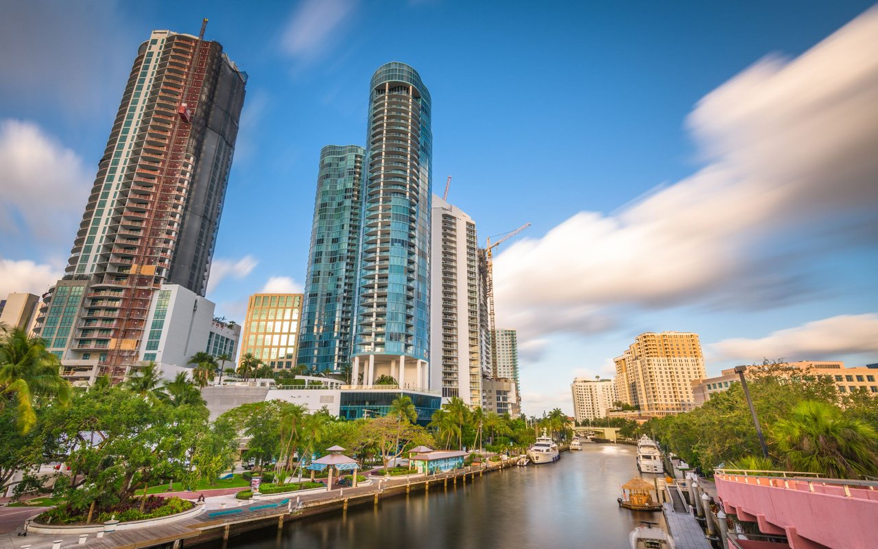 New River Canal and Condos on Las Olas Boulevard