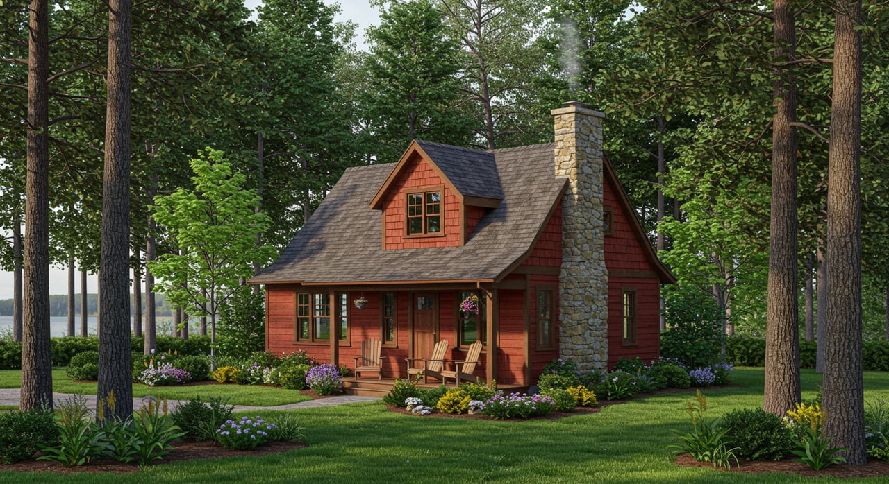 Charming Cottage with Partial Views of Geneva Lake