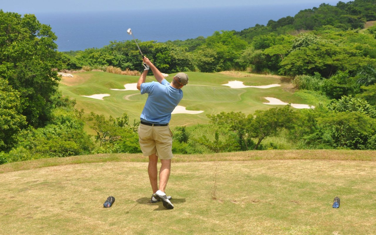 Golfing in Jamaica