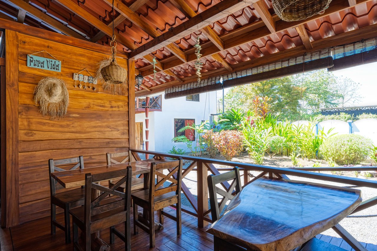 House, Villas and Restaurant on a great location in Uvita