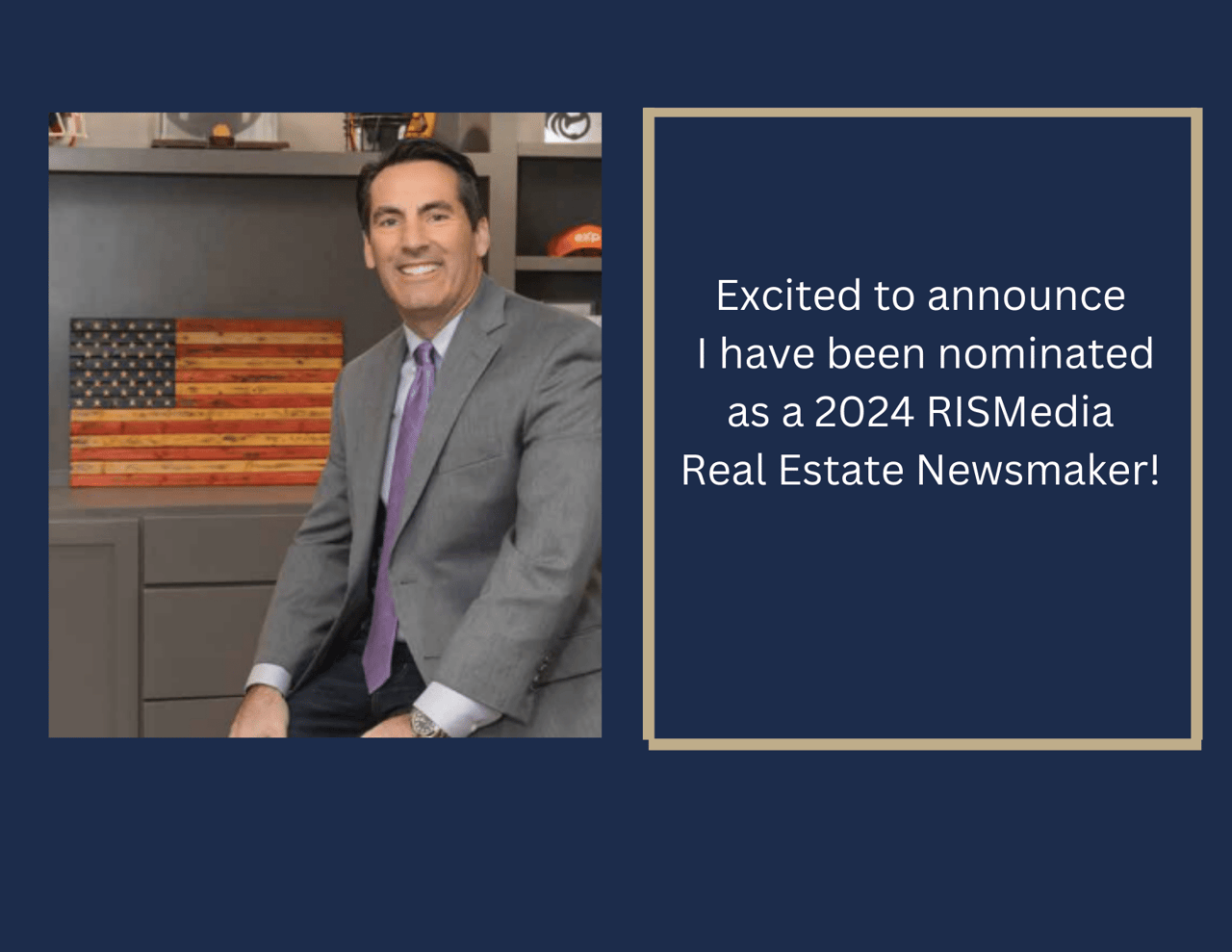 Excited to announce I have been nominated as a 2024 RISMedia Real Estate Newsmaker