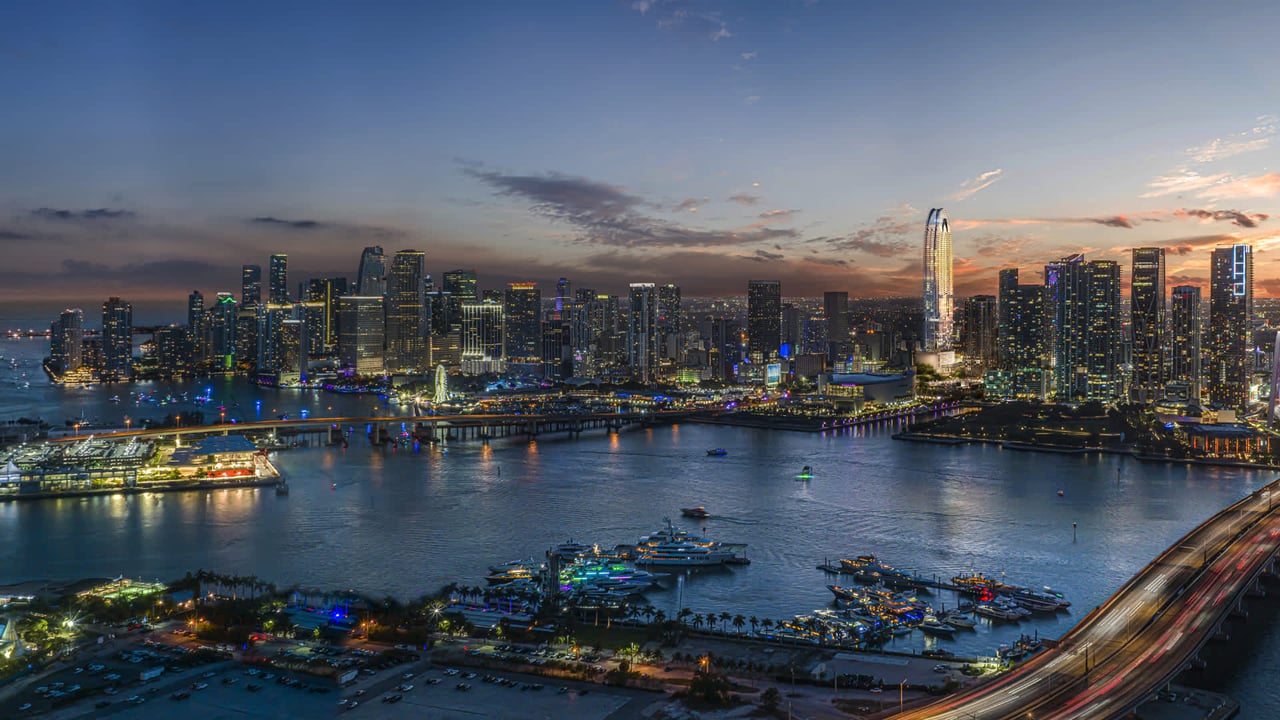 Okan Tower night view