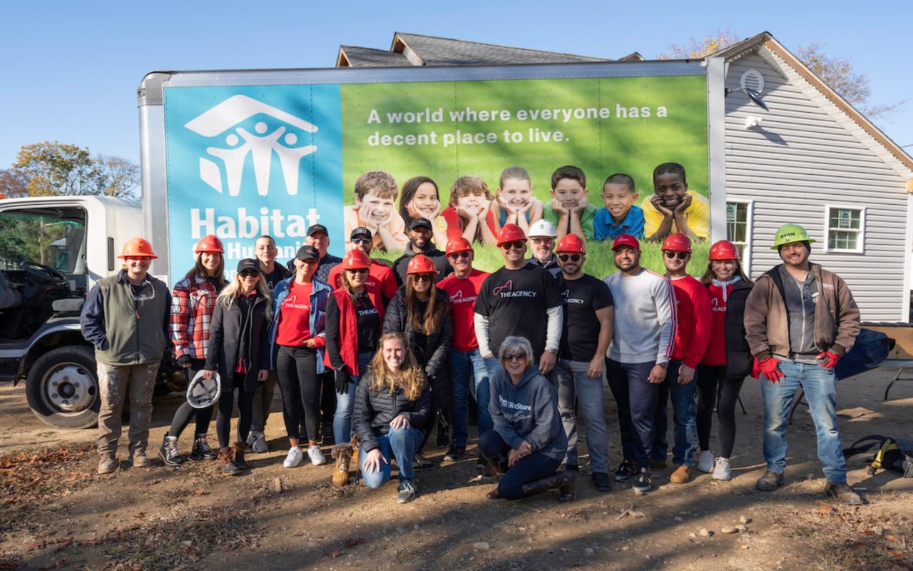 The Agency North Shore Leads a Build Day on Long Island