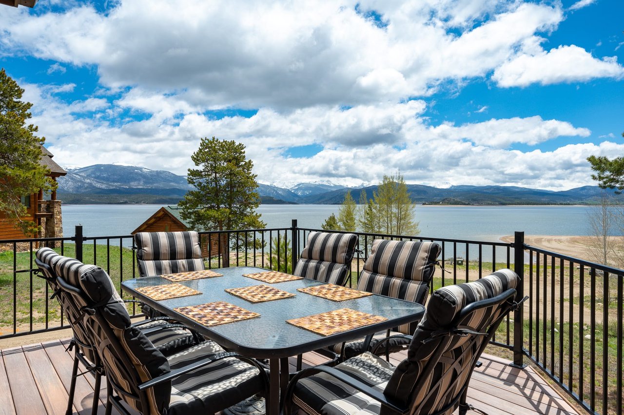 stunning lake view in colorado