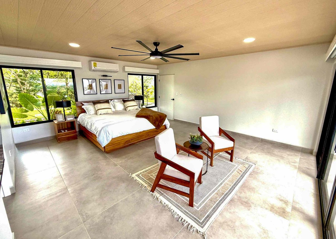 Brand New Modern Luxury 4-Bedroom Home with Pool and Incredible Panoramic Coastal & Ocean Views in Teancum at Tawal near Ojochal Costa Rica