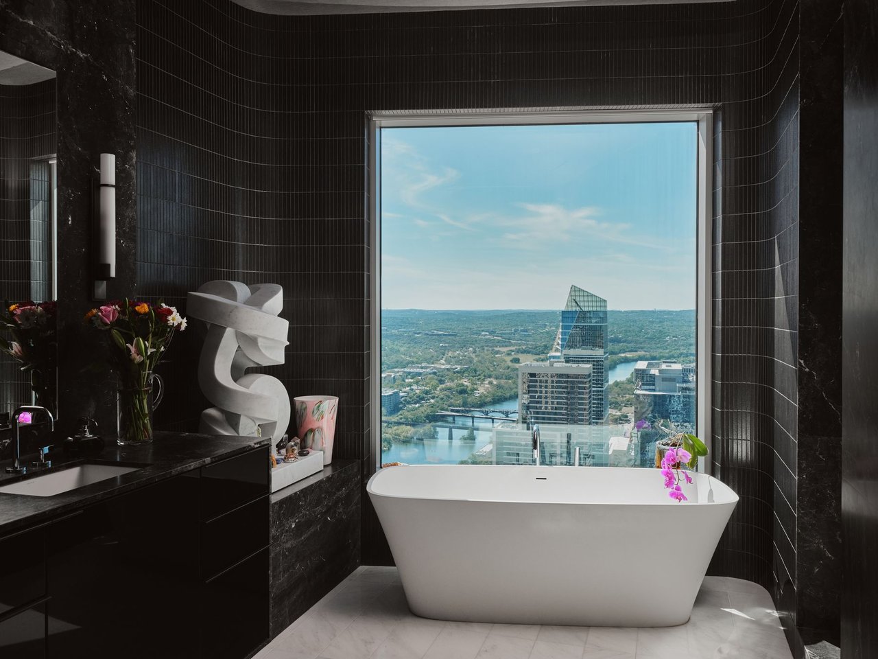 Panoramic Views of Living Art at The Austonian