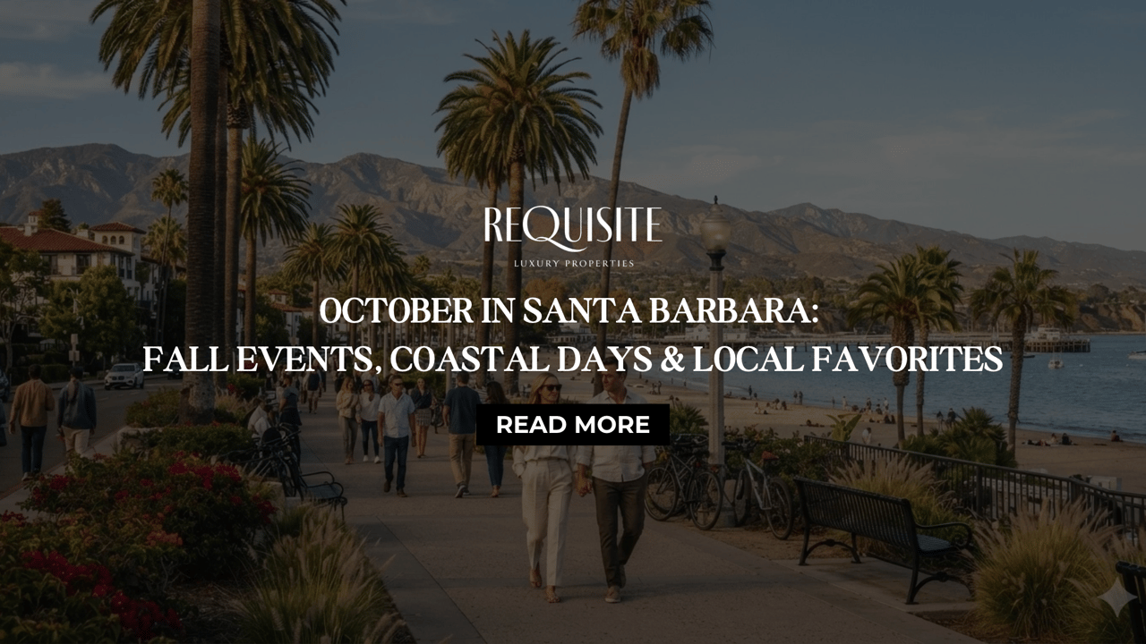 Santa Barbara waterfront blog banner promoting October fall events, coastal days and local favorites.