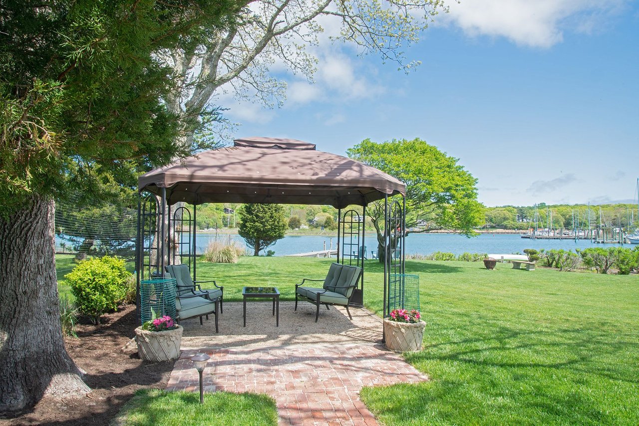 East Hampton Waterfront with Dock