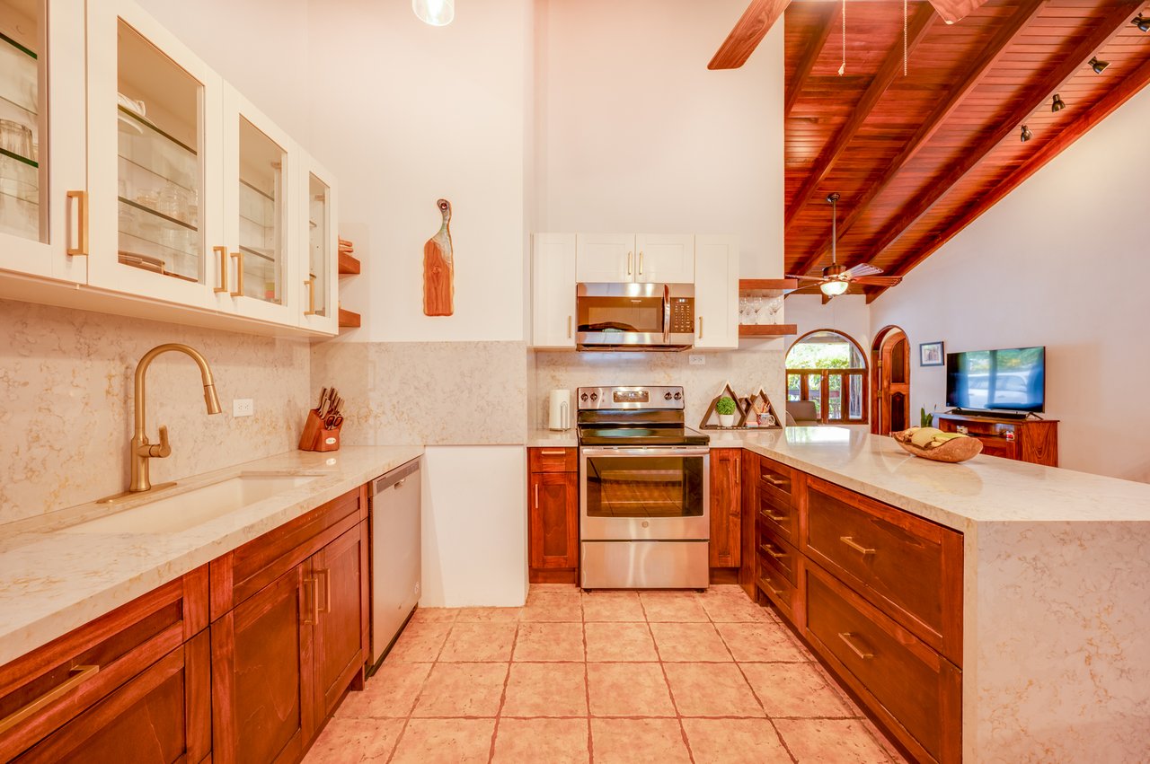Casa de Luz | 3BR Tropical Home with Pool & Rancho, Walk to Potrero Beach