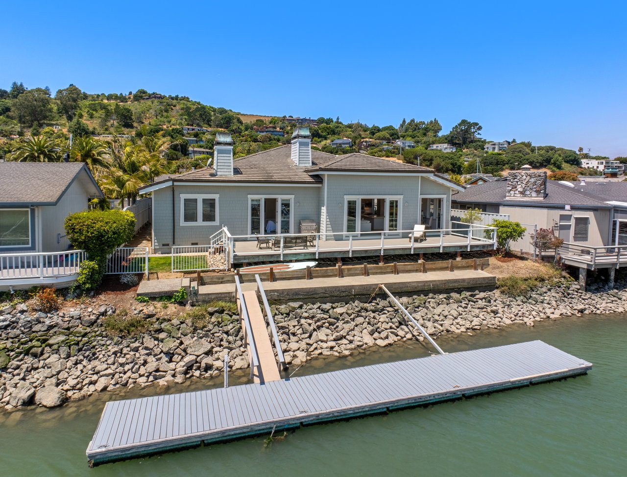 Updated Single-Level Waterfront Retreat