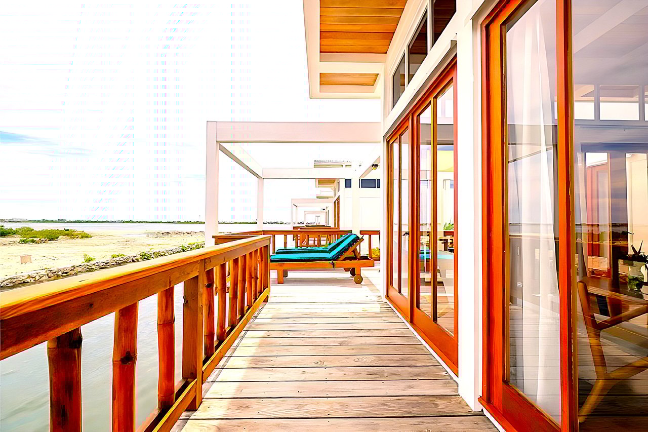 Nature-inspired luxury studio villa with  spacious over-the-water balcony