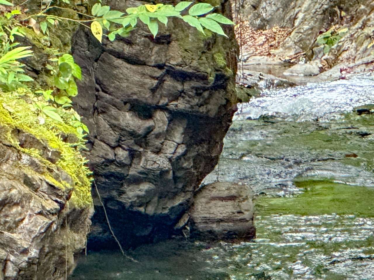 Jungle, Mountain & Valley View Lot with Two Large Plantels, Bordering a Crystal Mountain River with Swimholes & a Waterfall