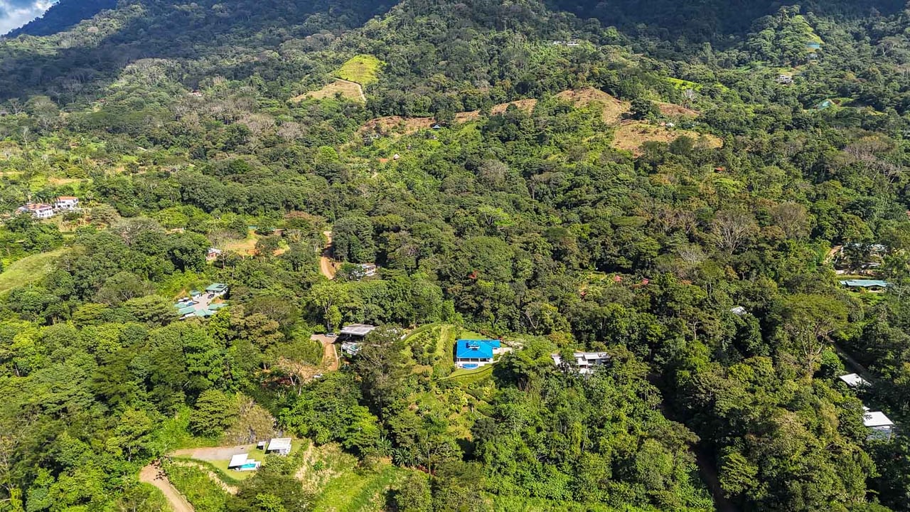 Private 2-Bed Hacienda with Ocean & Mountain Views, Pool & Development Potential in Ojochal