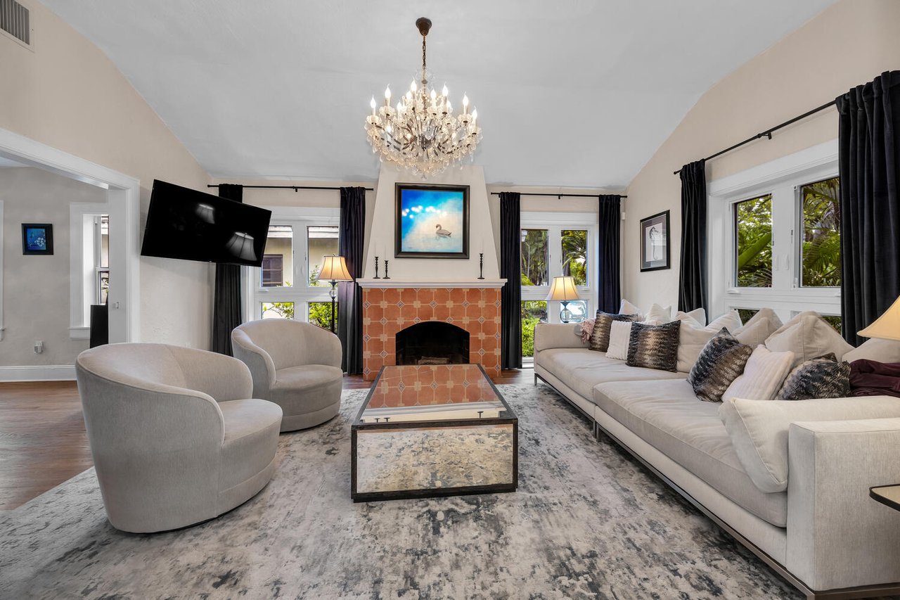Old Spanish Coral Gables Home with Charming Accents