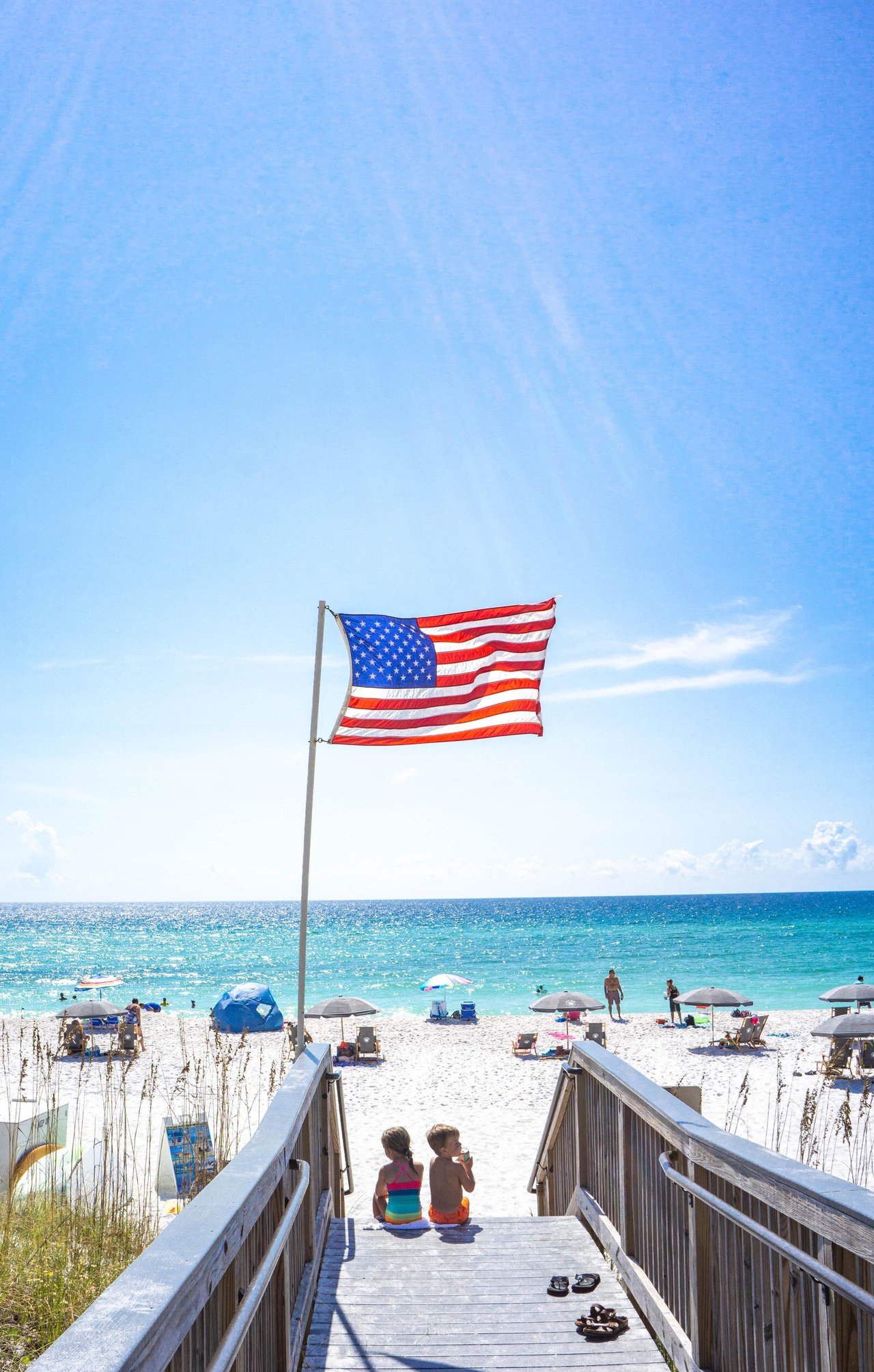 Relaxing at the beach during Labor Day weekend in Tampa Bay Florida