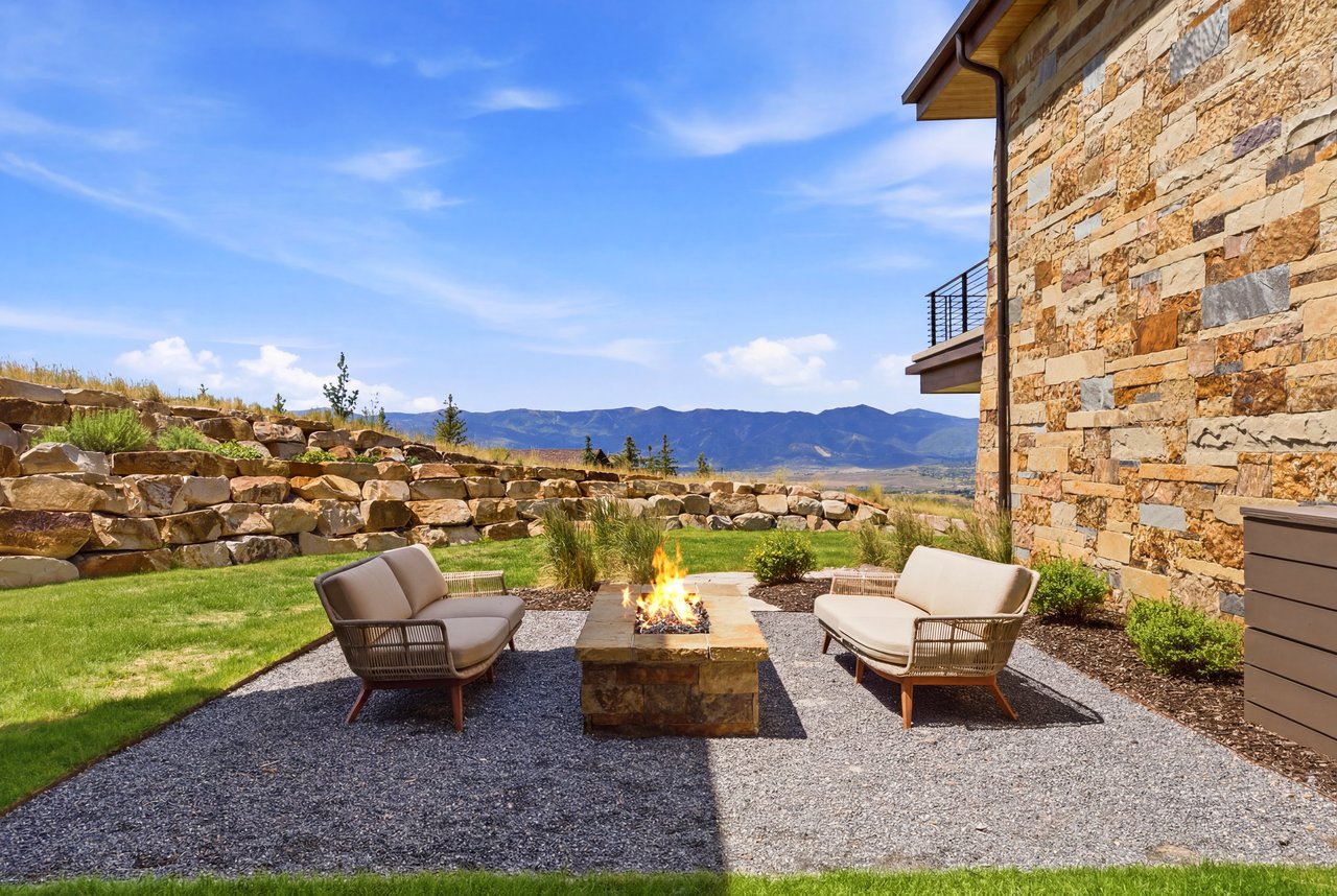 Top-of-Promontory Architectural Estate — Furnished & Turnkey - Front-Row Mountain Views