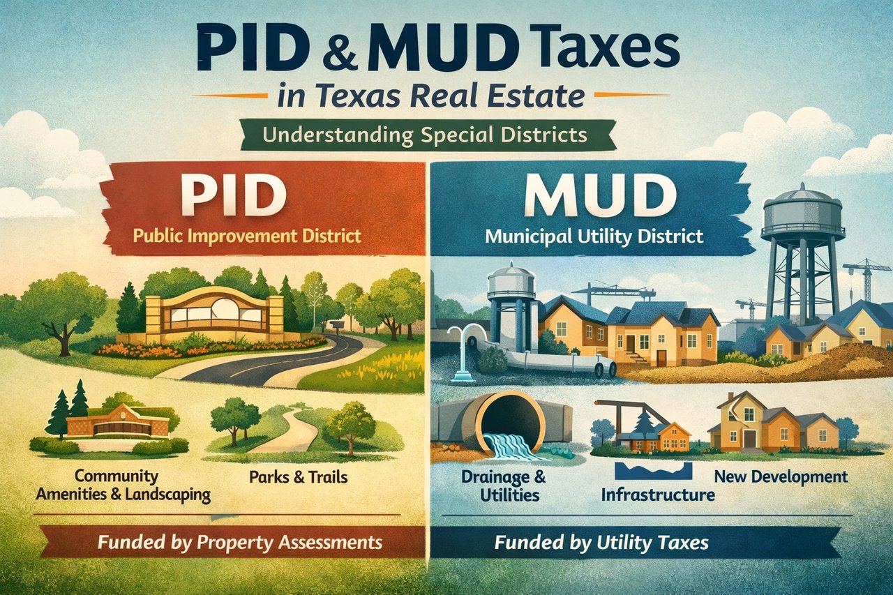 What Are PID and MUD Taxes in North Texas? What Buyers in Frisco, Prosper, and Celina Need to Know
