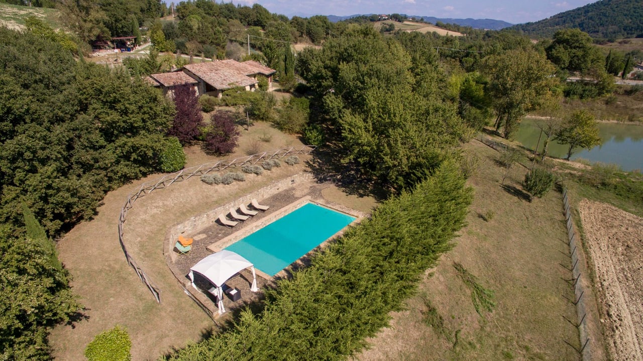 Restored Charming Stone Villa Perched in Hills