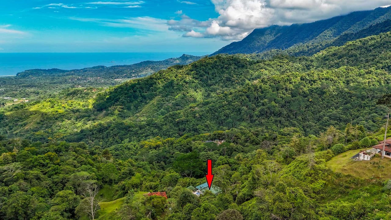 3-Bed Ocean View Home Near Ojochal, Costa Rica | 2.75 Acre Jungle Property