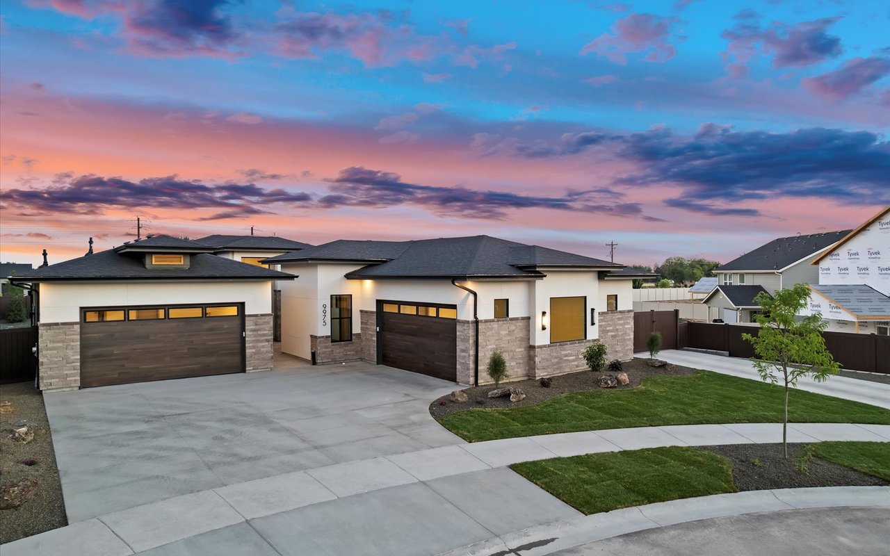 Contemporary Craftsman with Front Entry Courtyard