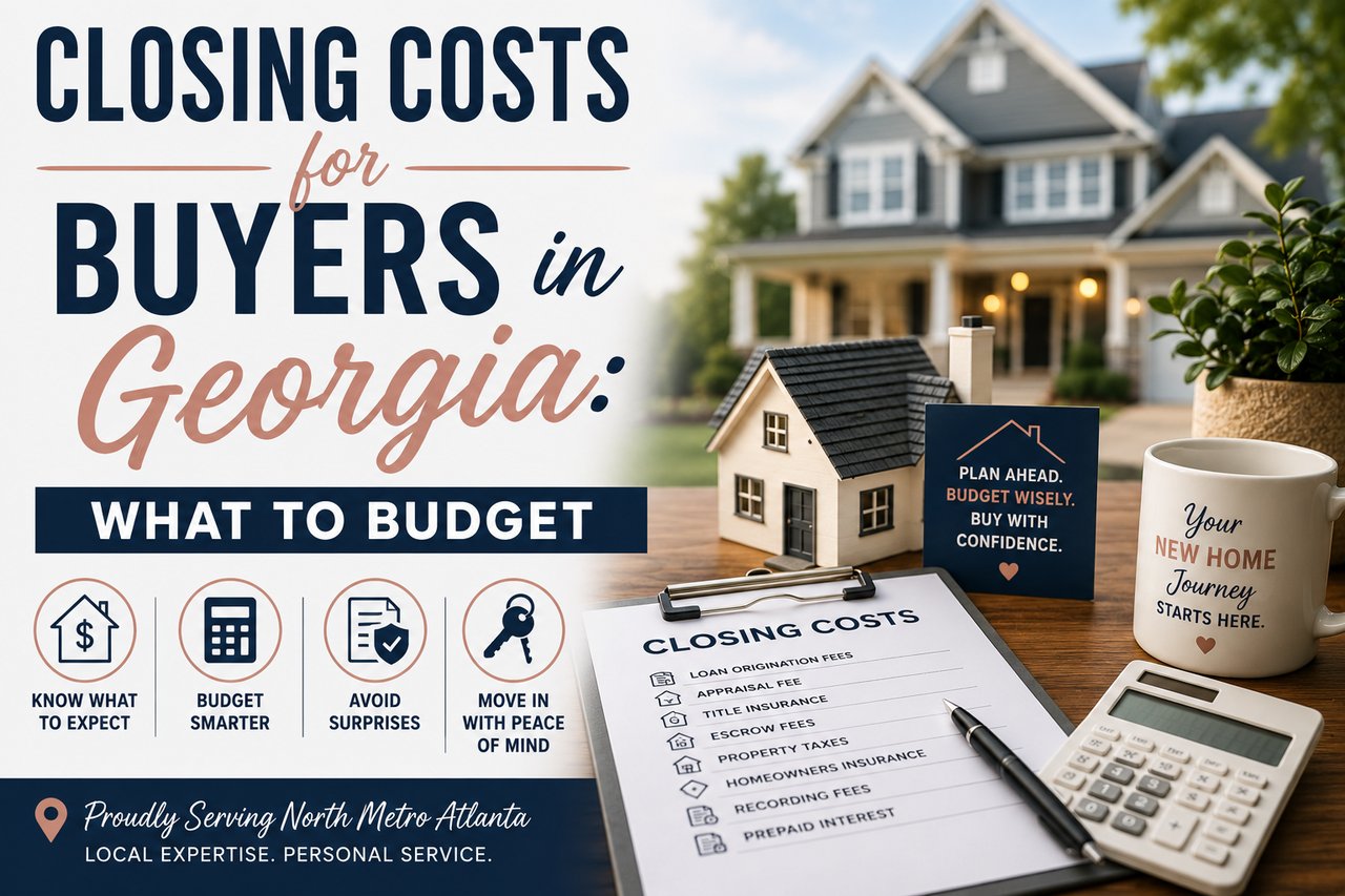 Closing costs for home buyers in Georgia, including fees, budgeting tips, and expenses to expect before closing.