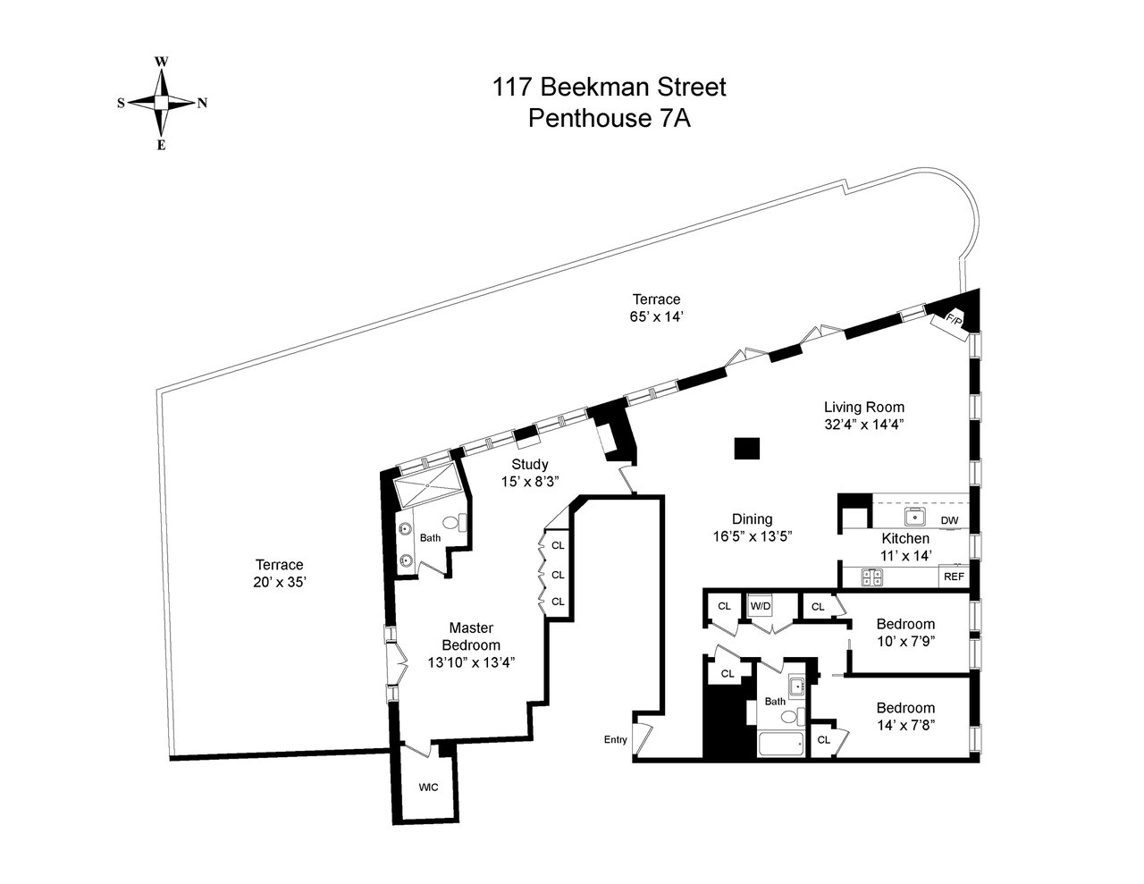 117 Beekman Street, PH7A