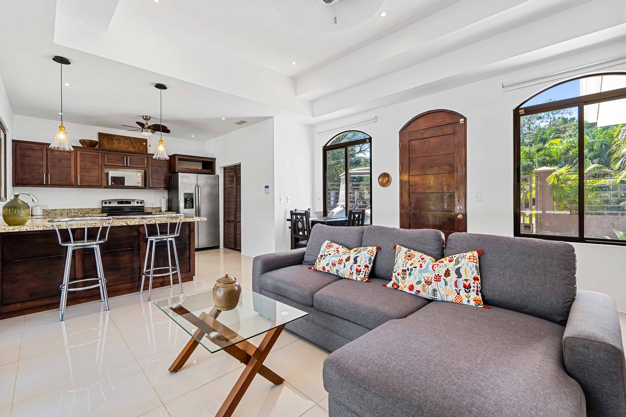 Casa Miel | Stunning 2-Bedroom Home Steps from Playa Potrero's Beaches & Dining.