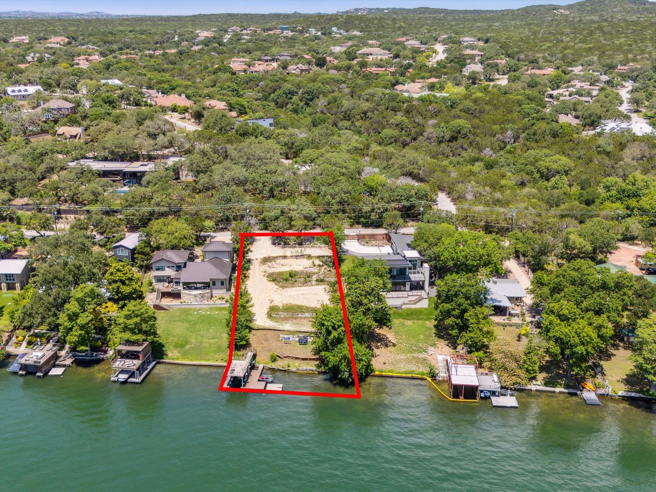 Shovel-Ready Lake Austin Lot with Permitted Plans + Double-Slip Dock