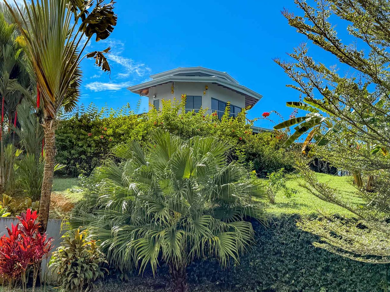 Ocean, Jungle & Mountain View Home in Ojochal | Protected Jungle Setting