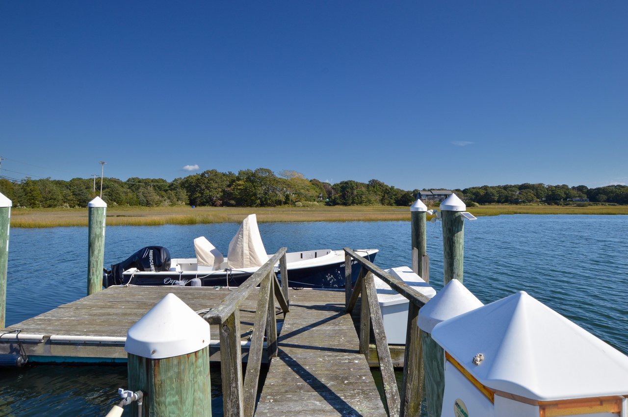 Oyster Harbors Waterfront With Deep-Water Dock and Pool