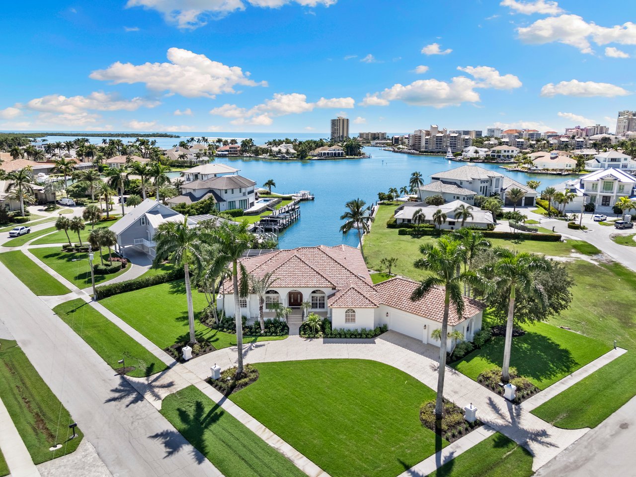 A Rare Corner-Lot Waterfront Estate on Marco Island