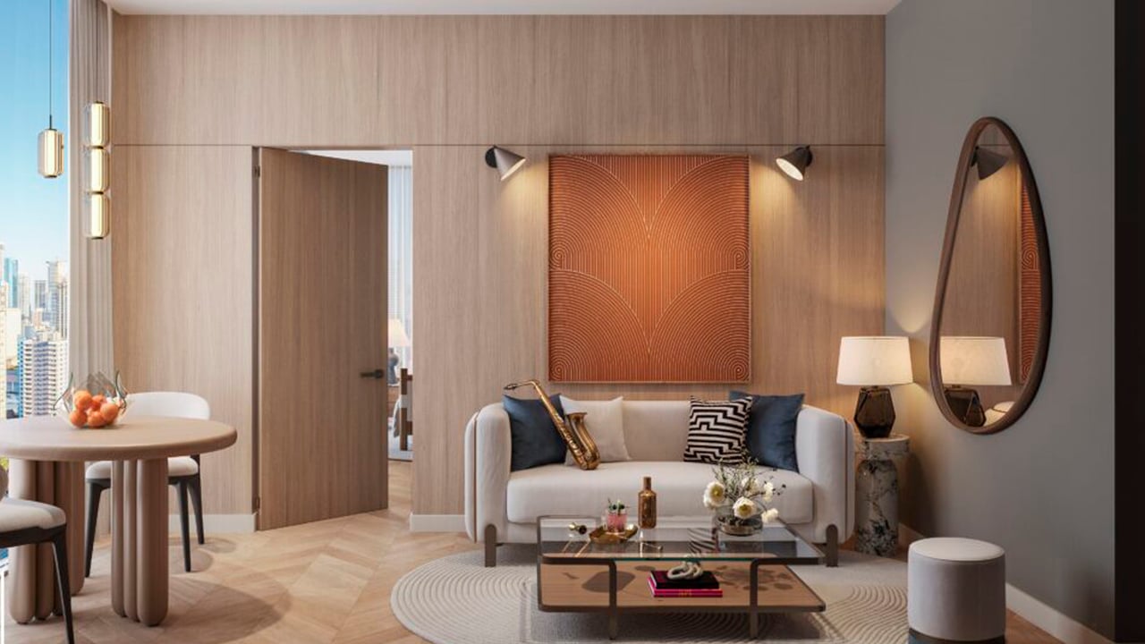 One West Twelve Residences living room 