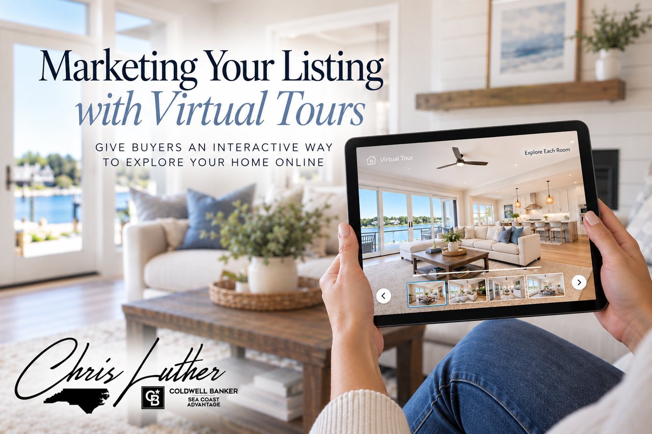 Professional real estate virtual tour marketing for a home in Wilmington, NC