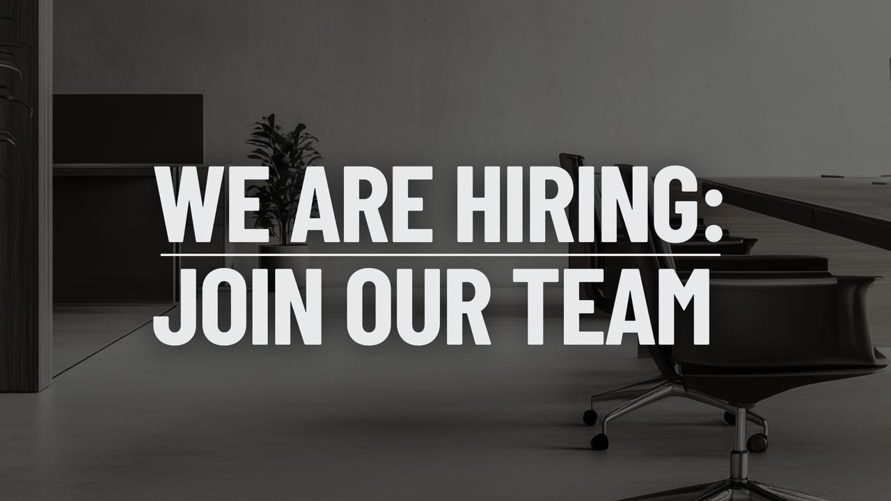 We are Hiring: Join our team