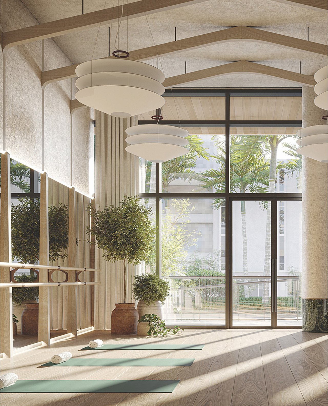 Rendering of conservatory at THE WELL Coconut Grove in Miami, Florida.