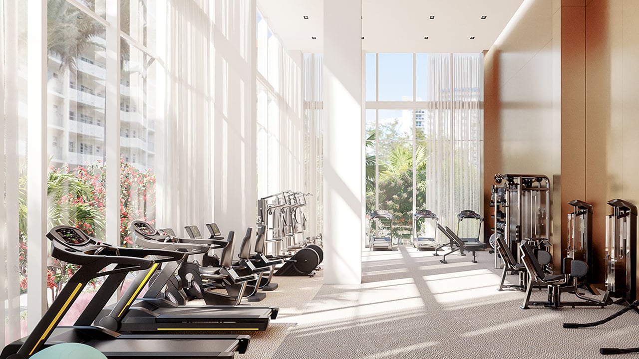Selene Oceanfront Residences fitness center 